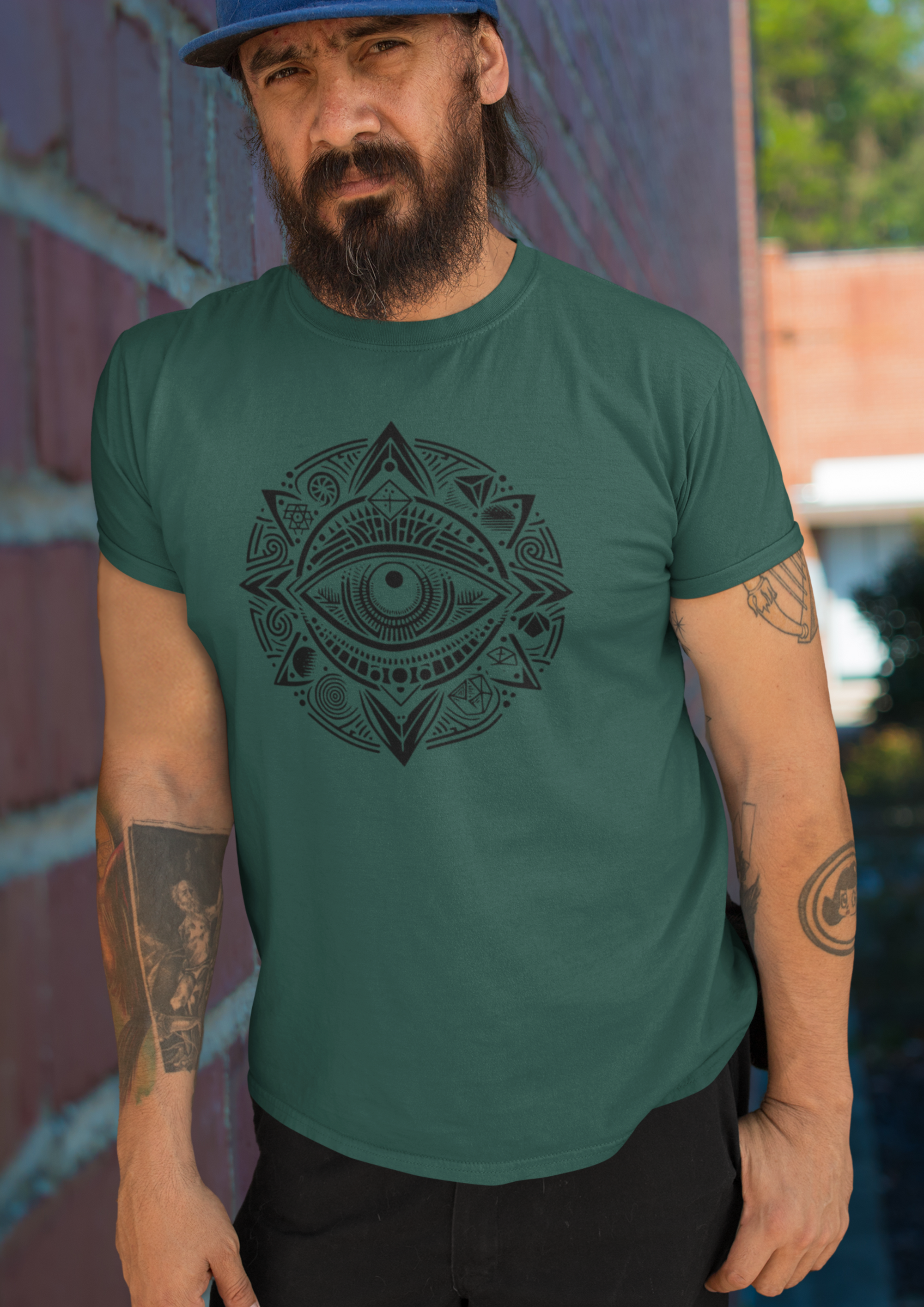 T- Shirt aus Bio- Baumwolle -Odins Auge