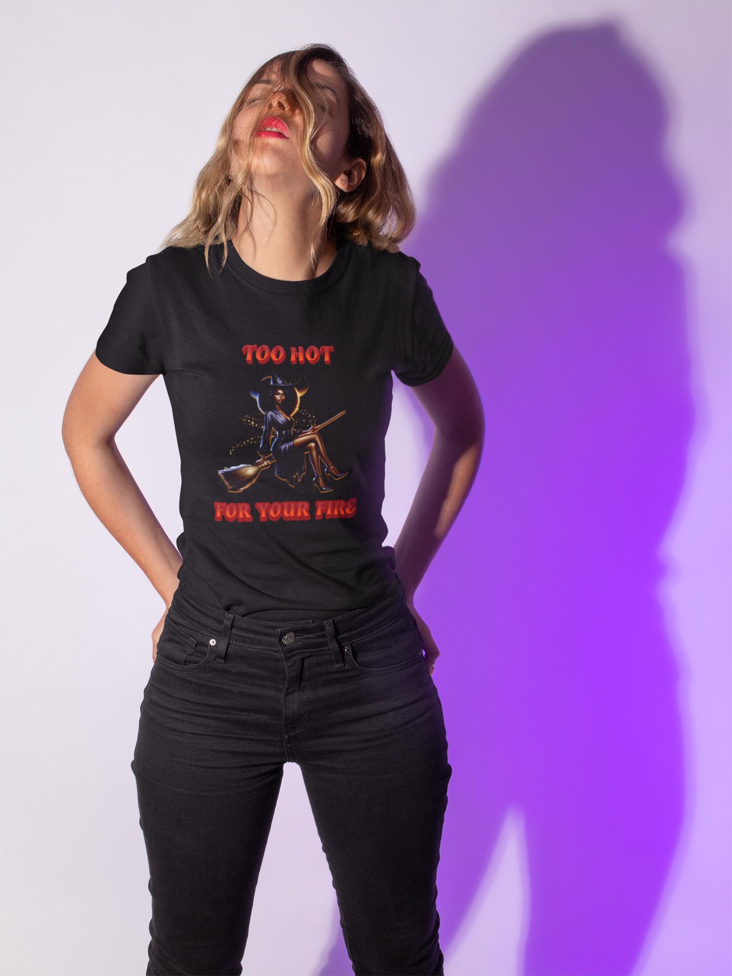 T- Shirt aus Bio- Baumwolle - TO HOT FOR YOUR FIRE